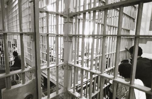 Prison cells and bars, Tombs Prison, NYC