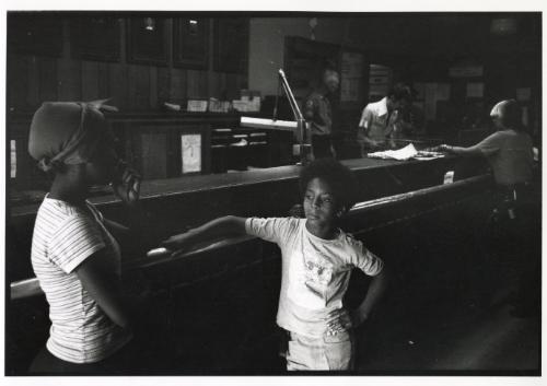 A young black boy who says he is left alone in the city comes to the 9th Precinct for help and protection, NYC