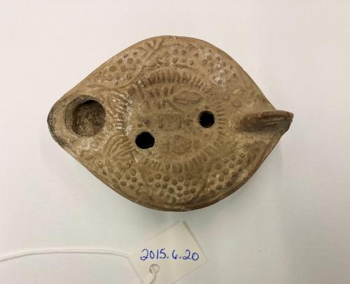 Oil lamp with possible Christian iconography