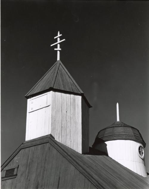 Church steeple, Russian River, California