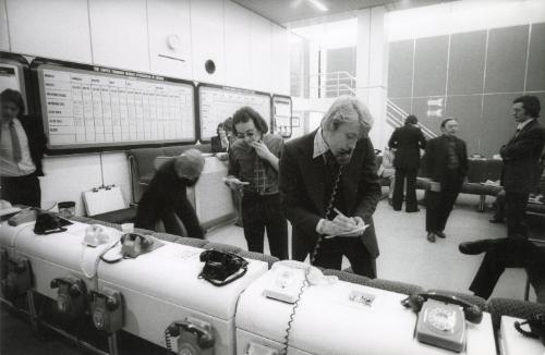 Stockbroker on the telephone, London Stock Exchange