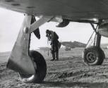 Pilot through plane, World War II, London