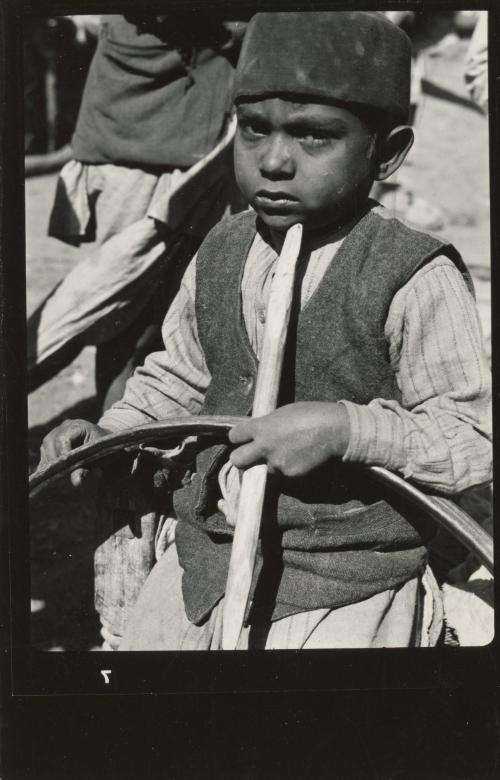 Muslim Boy with Hoop Toy, India