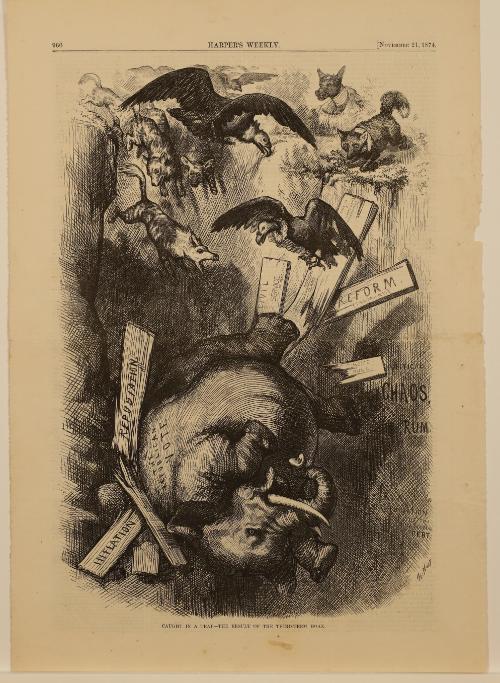 Caught in a Trap, from "Harper's Weekly"