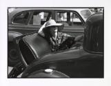 Woman in Hat in Rumble Seat