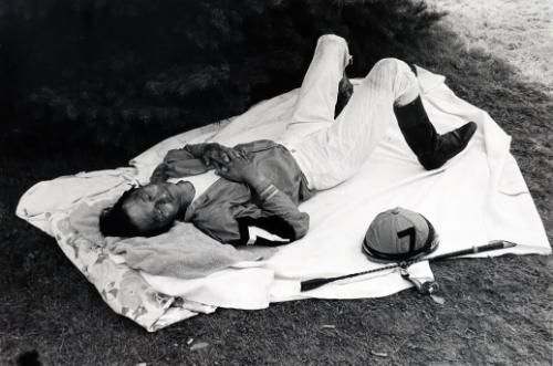 Resting Between Races, Northampton Fair, Northampton, MA, from the series "Racing Days"