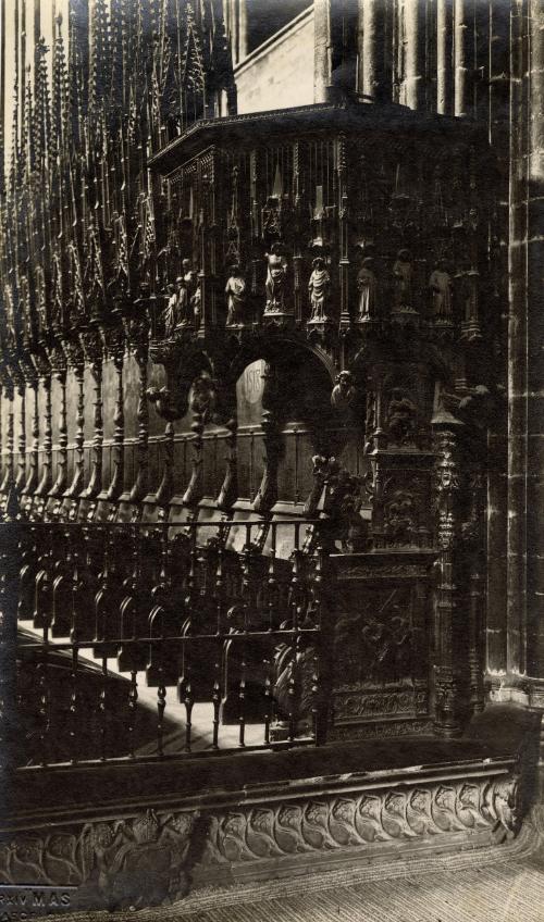 Decorations in the interior of the Barcelona Cathedral