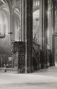 Pillars in the interior of the Barcelona Cathedral