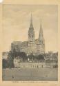 Chartres - Les Flèches de la Cathédrale - Vue prise Place Châtelet