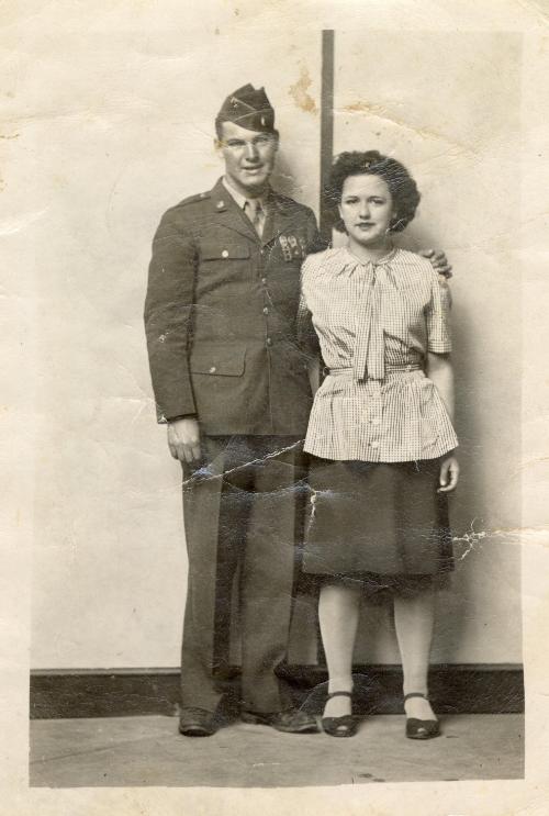 Portrait of a military couple