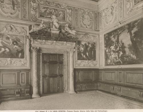 Venezia - Palazzo Ducale. Interno della Sala dell' Anticollegio
