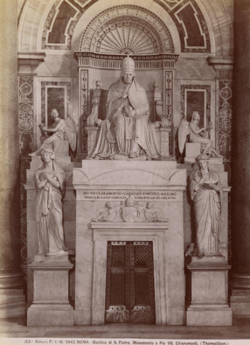 Roma - Basilica di S. Pietro. Monumento a Pio VII. Chiaramonti