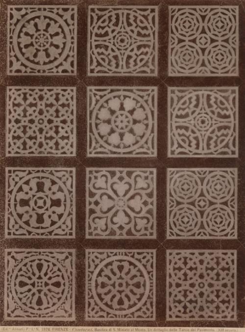 Detail of floor tiles in the Basilica of San Miniato al Monte