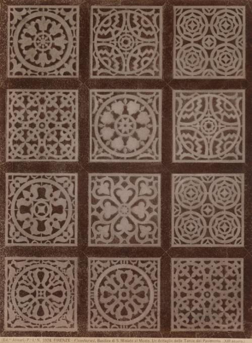 Detail of floor tiles in the Basilica of San Miniato al Monte