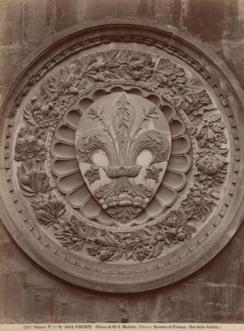 The coat of the arms of Florence in the Church of San Michele