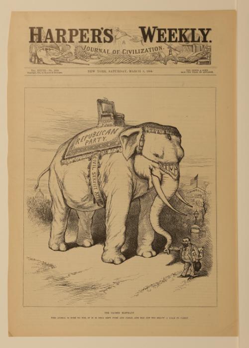 The Sacred Elephant, from "Harper's Weekly"