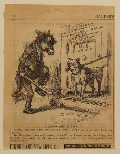 A Blow and a Bite, from "Harper's Weekly"