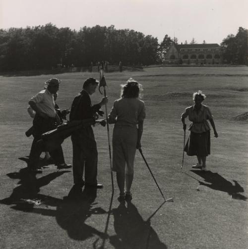 Untitled (Golfers at the hole), France