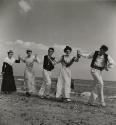 Farandole dance -- holding hands through the magic choreography and spreading magnificent short forces and sacred rounds, Camargue, Provence, France