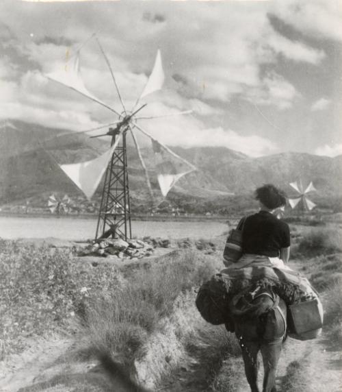 Windmill, Crete, Greece