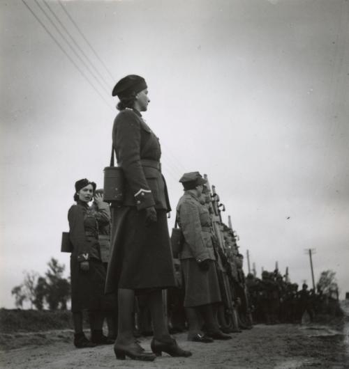 Unit of Red Cross volunteers exercise near Warsaw, Poland