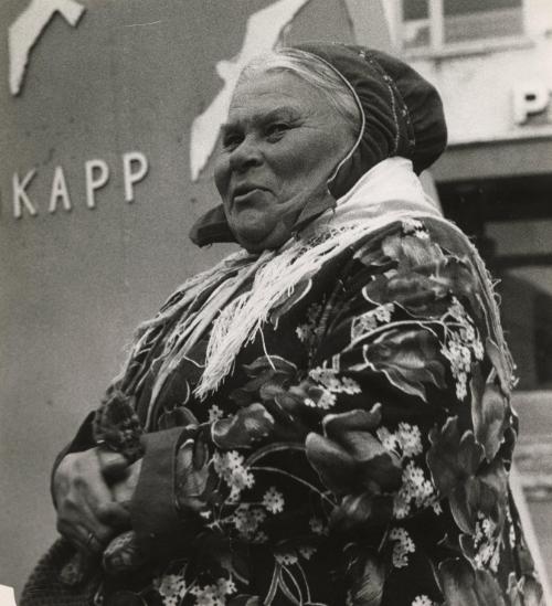 A Lapp woman in the extreme north near Norway, Lapland, Finland, 1936