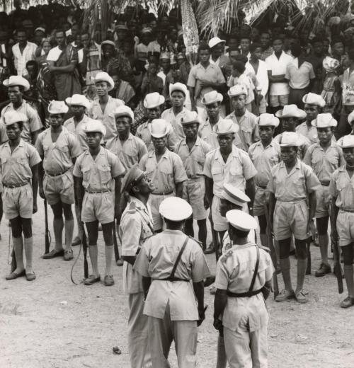 A regiment of the King's African Rifles, Kenya, 1959