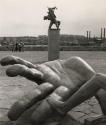 Hand of God sculpture by Carl Milles, Milles Garden, Stockholm, Sweden, 1958