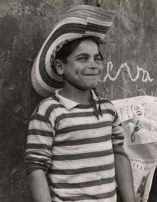 Shoeshine boy, Italy, 1953
