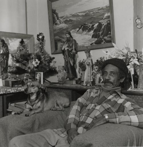 Puerto Rican Man with Dog, Buffalo, NY, 1974 / 1985 / 1992