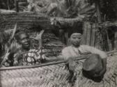 Group of Anjouan women with face-paint, Union of Comoros, Africa, 1938