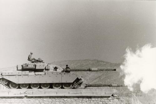 The Iranian army has 100,000 men. But its tanks seem in a state of abandon according to the U.S. military attaché in Tehran, February 1978