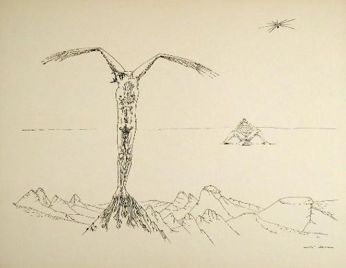Cet aigle solitaire c'est toi (The Lonely Eagle is You), from the portfolio "Mythologie de l'être (Mythology of Being)"