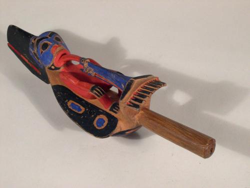 Raven dance rattle