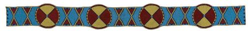 Beaded blanket strip